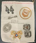 Jewelry Buckle Costume Lot Mixed Random Items Bakelite Edwardian Repair Craft
