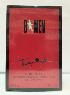 Angel B Men by Thierry Mugler 1.7 oz / 50 ml EDT spray rubber flask Sealed NIB