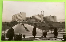 Military Hospital, MEXICO CITY, MEXICO Photo Post Card STREET SCENE, 1940