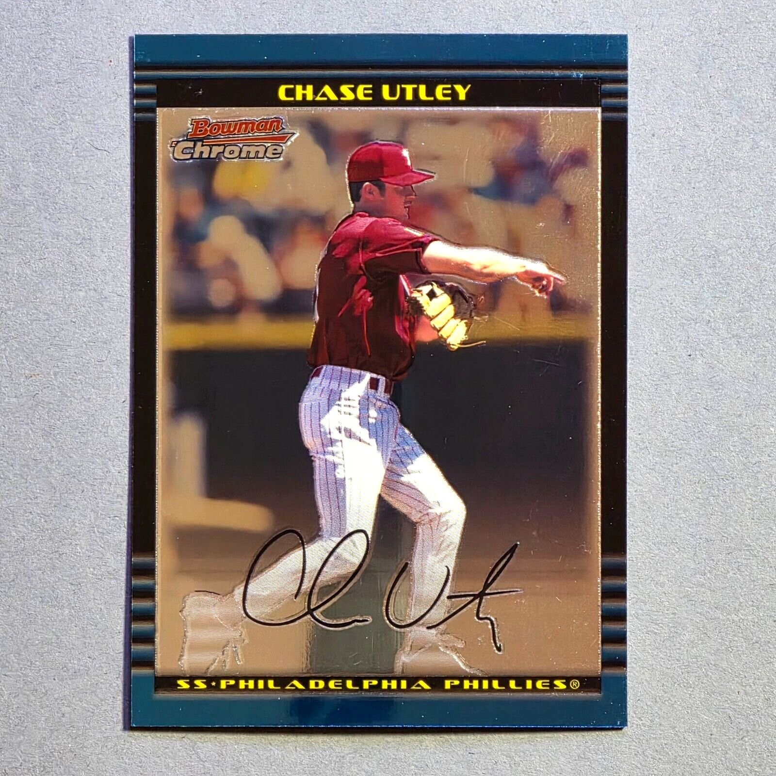 2002 Bowman Chrome Chase Utley #241 Rookie RC Phillies