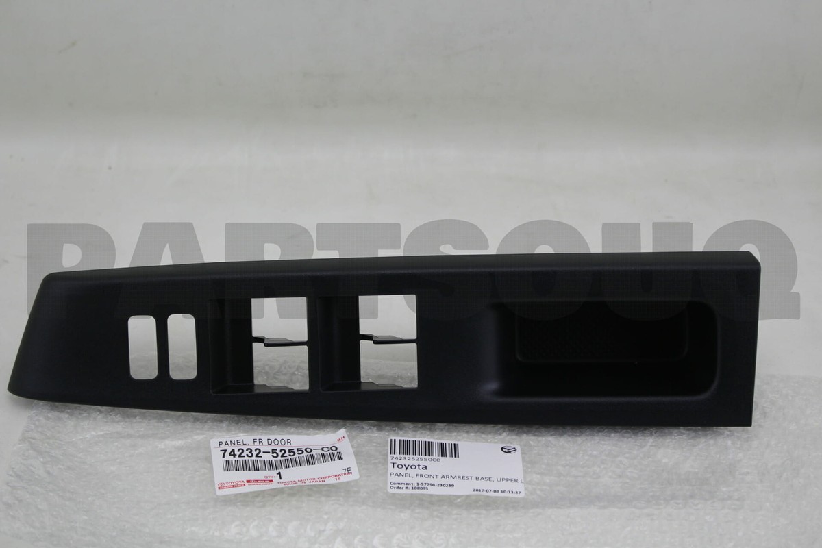 7423252550C0 Genuine Toyota PANEL, FRONT ARMREST BASE, UPPER LH