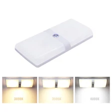 Facon 12V 1000Lumens LED RV Dimmable Ceiling Dome Light For Boat Car Trailer