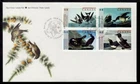 Canada FDC 2003 Audubon's Birds, block of 4 sc#1982a