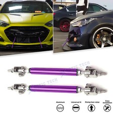 2Pcs Purple Front Lip Splitter Rod Strut For Hyundai Elantra Veloster Genesis
