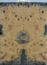 Stabilized Verigated Buckeye Lace Burl knife scales #9002, gun grips, box wood