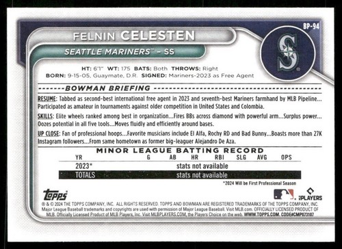 2024 Bowman Paper Prospects RCs & Vets BP1-150 1-100 You Pick - Choose Your Card - Picture 140 of 418