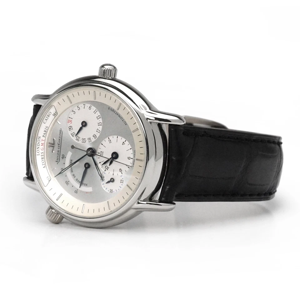 Reloj Pulsera Jaeger-LeCoultre Master Geographic 169.6.92 Platino Foto 2 de 4