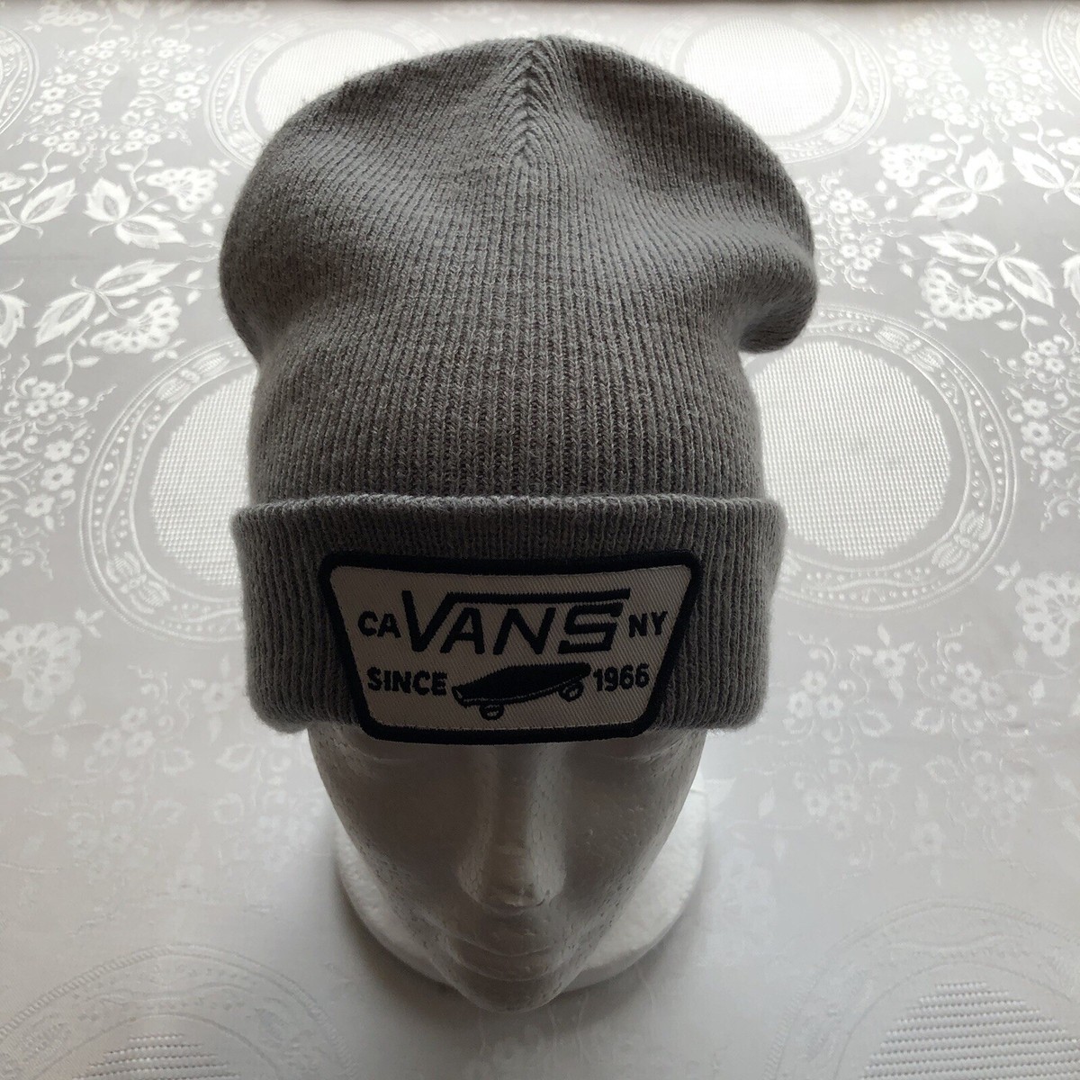 帽子 [0] VANS OFF THE WALL BEANIE Vans Off The Wall Beanie Hat Gray Knitted Heather Cuff