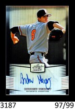 1-2012 LEAF DRAFT METAL PRISMATIC AUTO ANDREW HEANEY ANGELS 97/99 
