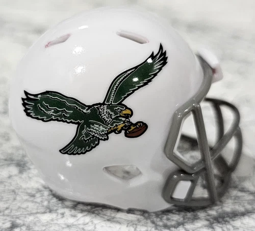 Custom Philadelphia Eagles throwback concept pocket pro football helmet