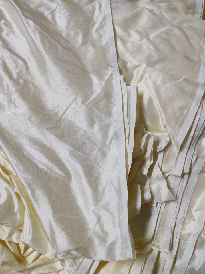 100% mulberry pure silk fabric premium luxury quality collection 5 yard - Image 2 of 3