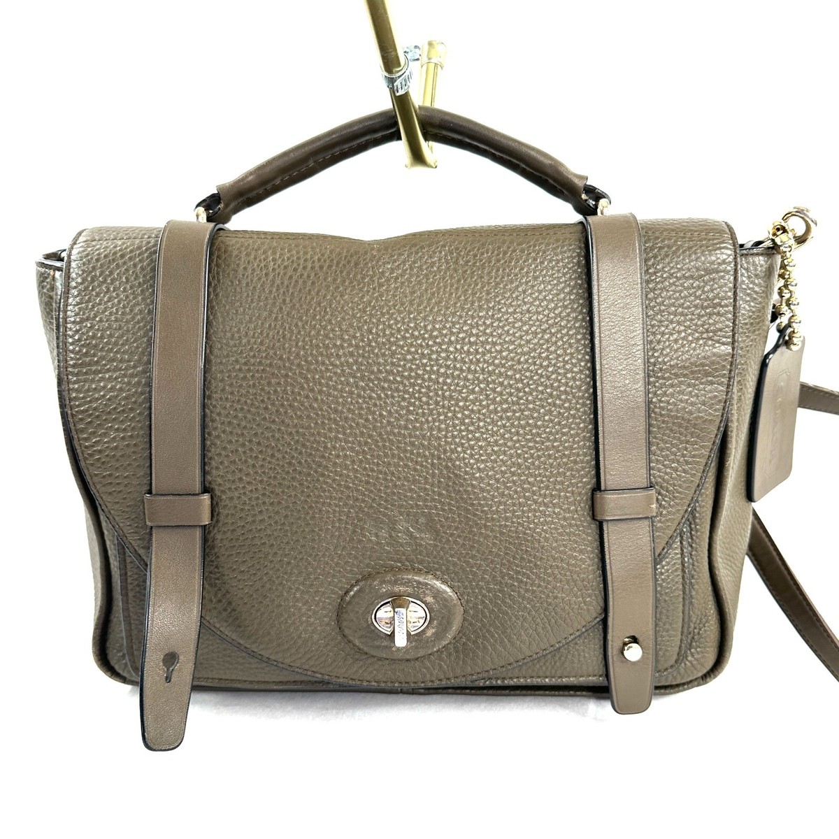 COACH Bleecker Brooklyn 32263 Olive Fatigue Leather COACH Bleecker Brooklyn 32263 Olive Fatigue Leather