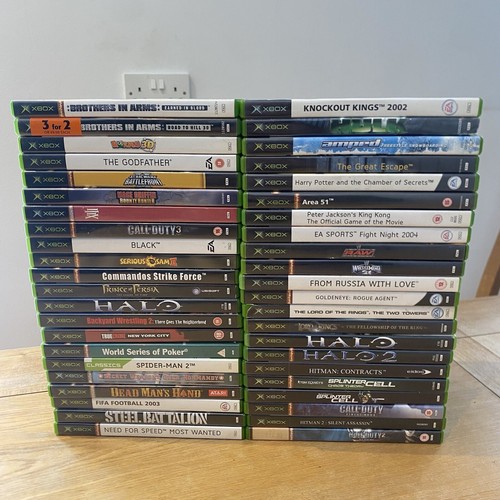 44 X Original Xbox Spiele Bundle Halo 007 LOTR