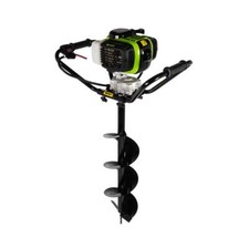 Zipper Profi Erdlochbohrer Benzin Erdbohrer Pfahlbohrer ZI-ELB380 inkl. 3 Bohrer