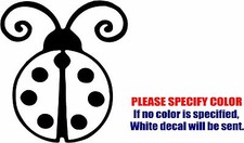 Ladybug Lucky Decal Sticker JDM Funny Vinyl Car Window Bumper Wall Tablet 6"