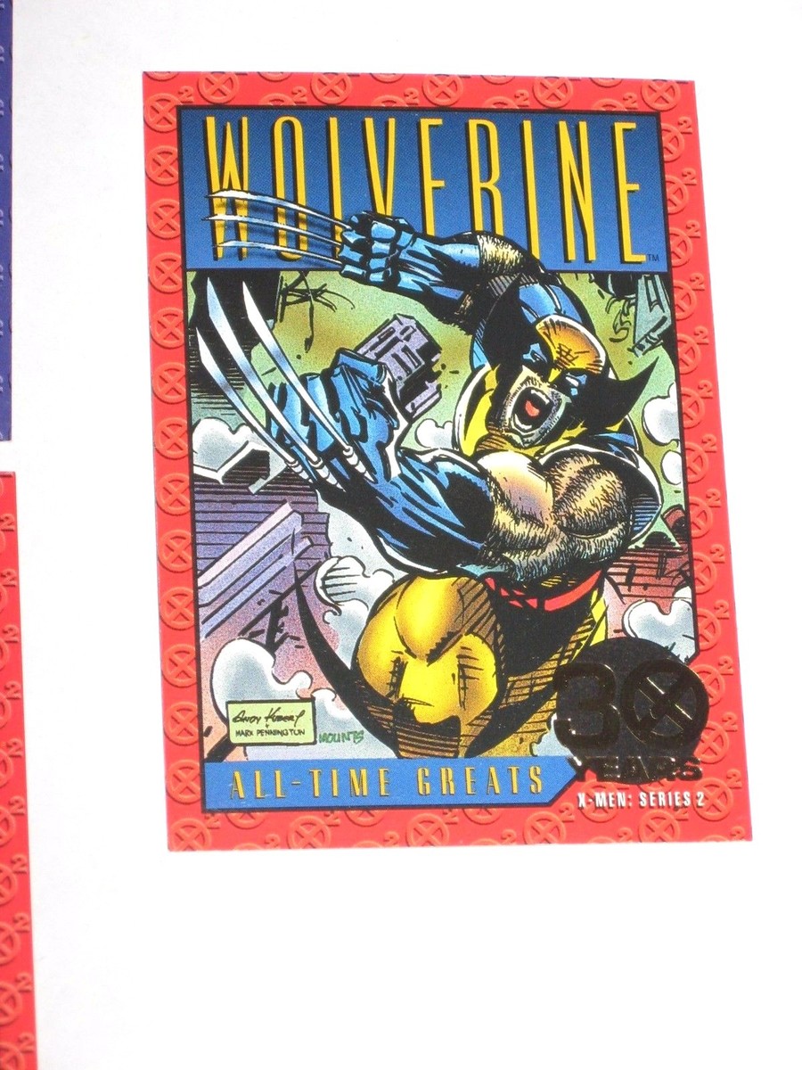1993 X-MEN SERIES 2 30 YEARS GOLD FOIL STAMPED 9 CARD INSERT CHASE 