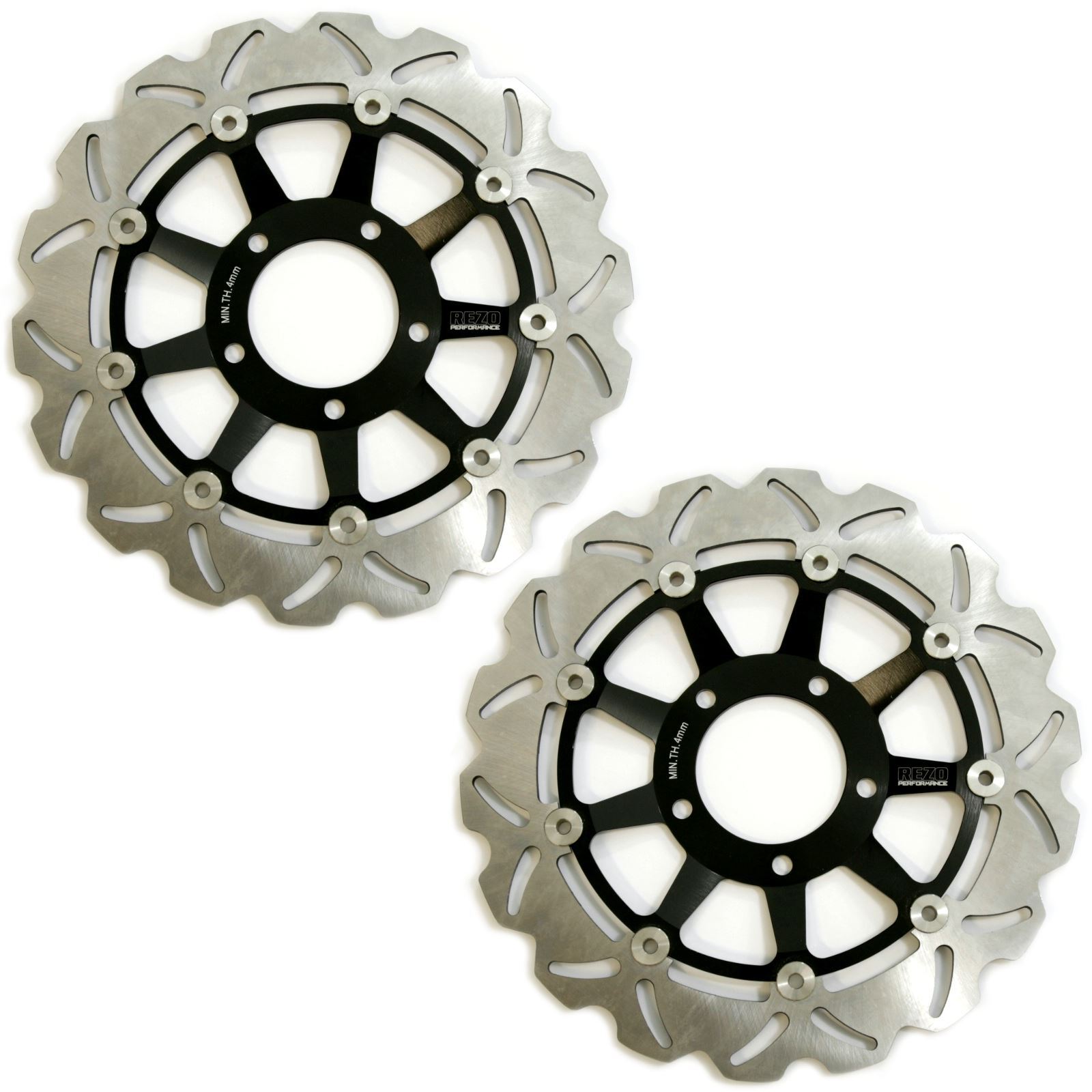Rezo Wavy Front Brake Rotor Discs Pair for Triumph Daytona 955i 02-03