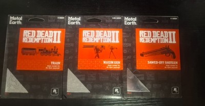Red Dead Redemption 2 All 3 Metal Earth Models