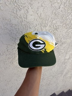 VTG 90s Green Bay Packers LogoAthletic NFL Pro Line Sharktooth Hat Snapback Used