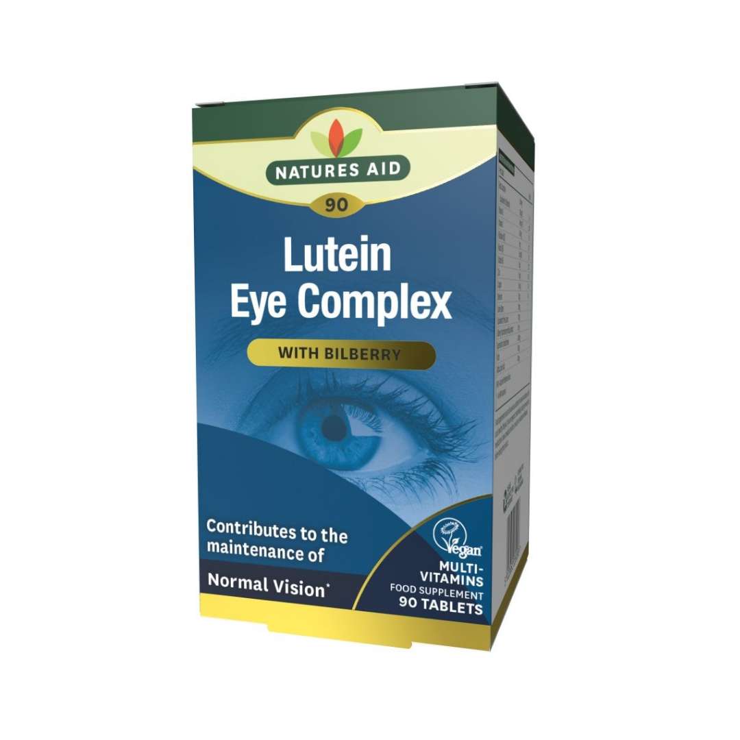 Natures Aid Lutein Eye Health Complex, Vitamin A, B2 & Zinc 90 Tablets x2 Bundle - Image 2