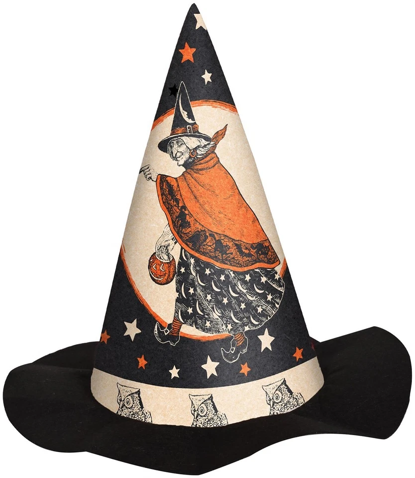 Vintage Halloween Felt Witch Hat - Beistle