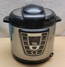 PC-WAL1 | 6 Quart Silver Stainless Steel Power Pressure Cooker