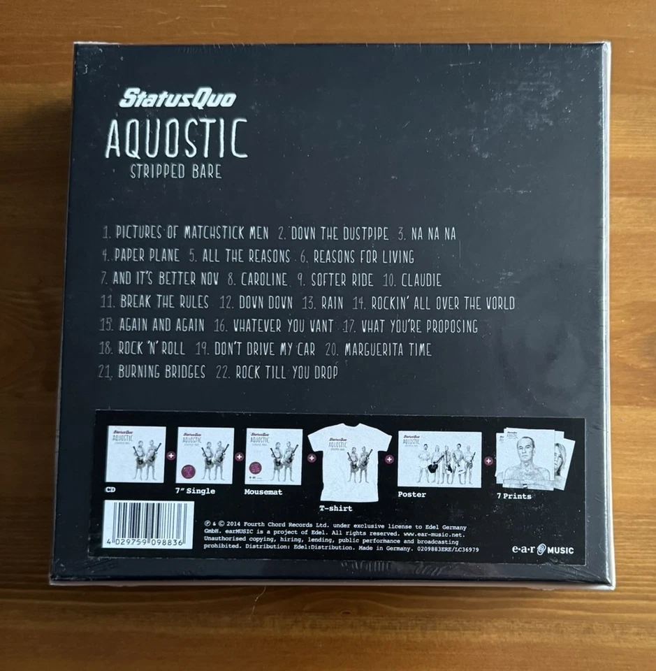 Status Quo - Aquostic (Stripped Bare) - Collector's CD Boxset - New & Sealed - Image 4 of 4