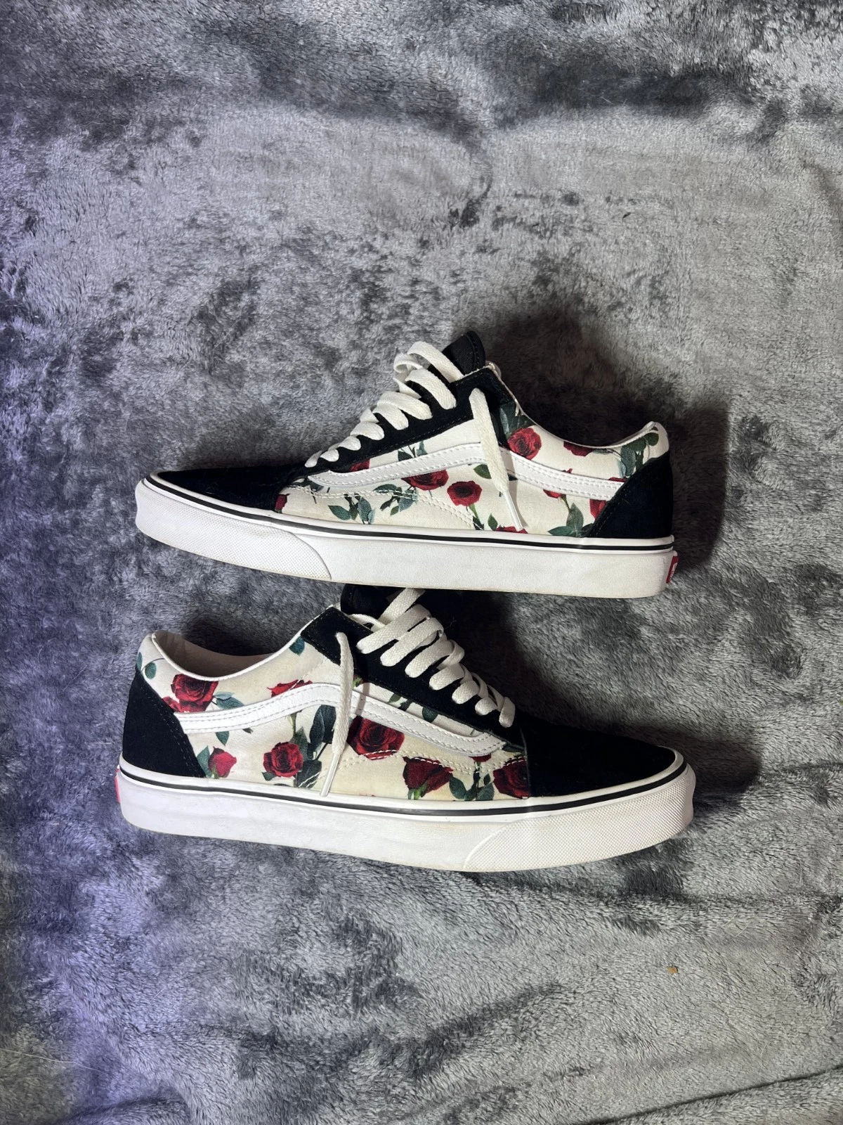 Vans Scarpa Oldol Skool Roses Skatel Casual Scarpeve Sport Ross Nero Uomo