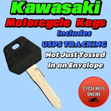 Kawasaki Motorcycle keys Cut by Code replacement key for codes B141411-B144444