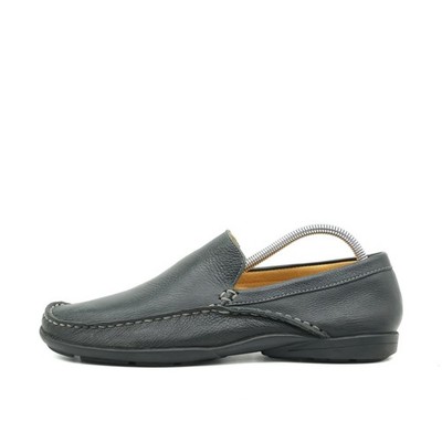 Sandro Limited Herren 18005 LV Slipper Schwarz Leder Classic Mokassin EU 41