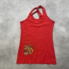 Harley-Davidson Vest Womens Small Graphic Vintage Motorcycle Tank Top, Red