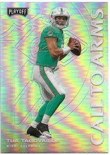 2020 Panini Playoff Call to Arms Prizm Tua Tagovailoa Rookie Miami Dolphins