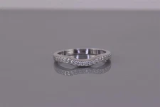 Epiphany Sterling Silver Cubic Zirconia Accented Band Ring 925 Sz: 10