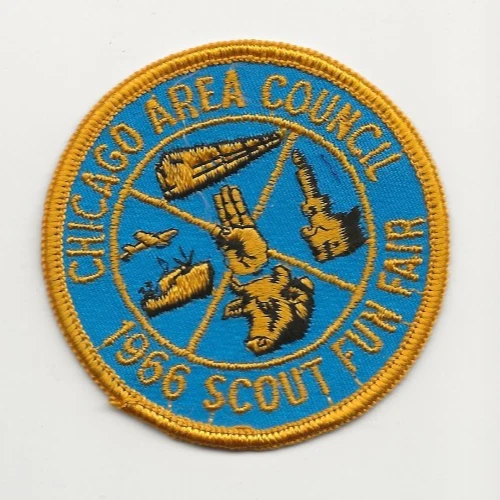 CHICAGO AREA COUNCIL - 1966 SCOUT FUN FAIR patch - Boy Scout BSA GnW/T66B4