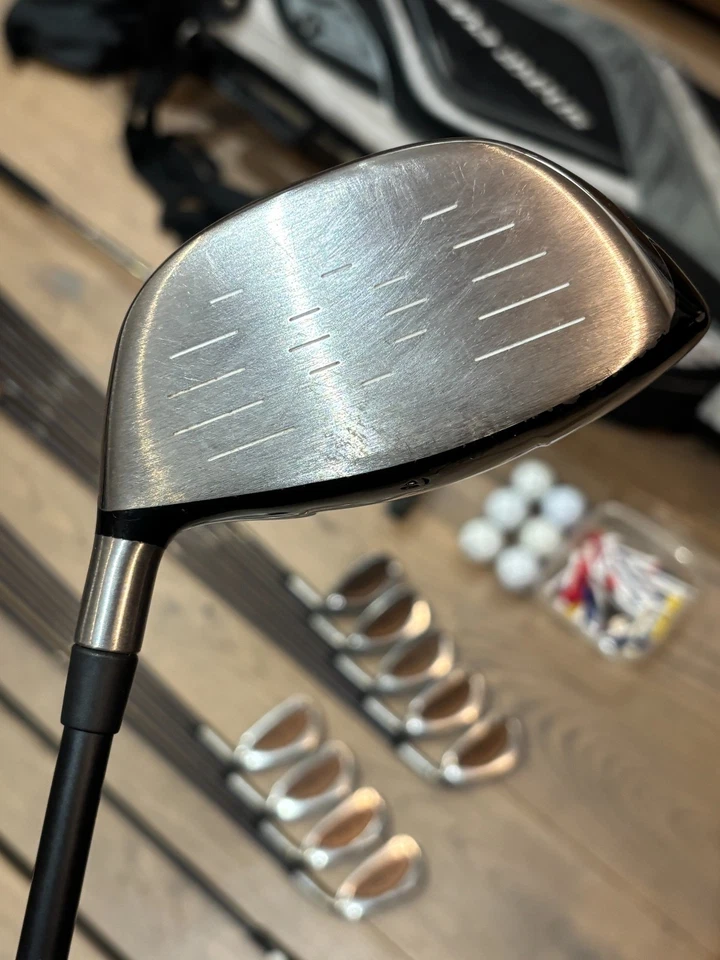 Mens TaylorMade Full Golf Clubs Set + Snake Eyes Bag - DR/Hybrids/Irons/Putter - Image 3 of 4