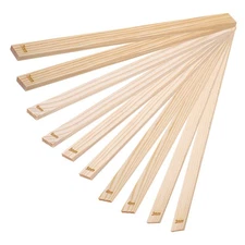 10Pcs Pottery Rolling Mud Stick Guide, 13.4x0.8" 3 4 5 6 7mm(H)