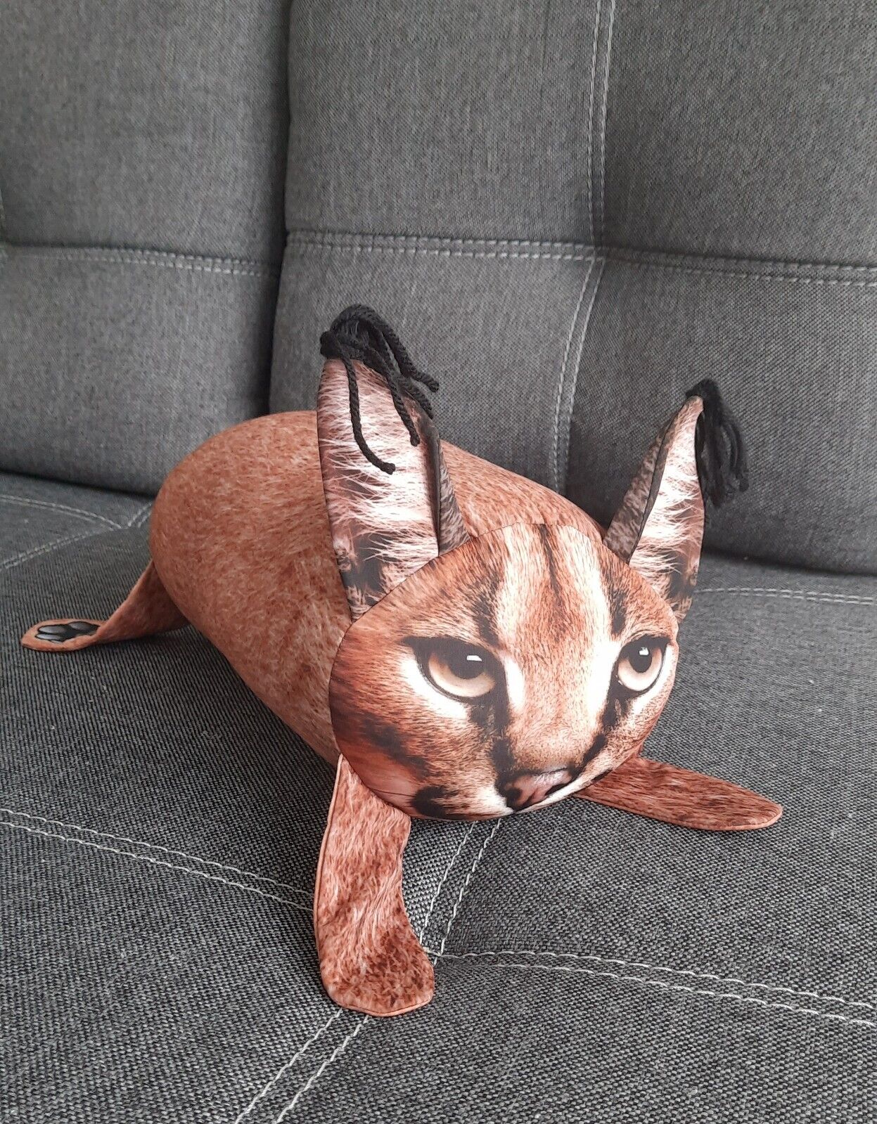 19cm levantar um floppa pelúcia lynx gato cubo brinquedo super