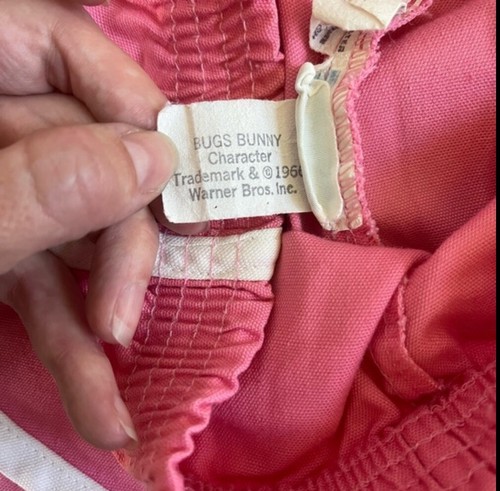 Looney Tunes Bugs Bunny Girl’s Shorts Size 5 Vintage 60/70s Track Shorts - Picture 3 of 5