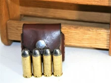 45LC Ammo holder Bond Arms, leather, for 45 long shells, Derringer, pocket carry