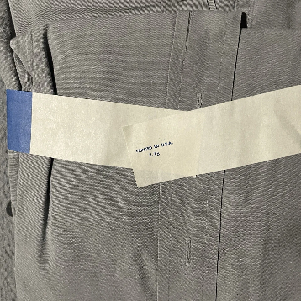 Camisa De Colección Años 50 Simpson Soulette Popelina Algodón Trabajo Abotonada Talla Mediana Foto 3 de 4