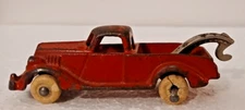 Antique Hubley 2284 Cast Iron Wrecker Tow Truck w/Hook