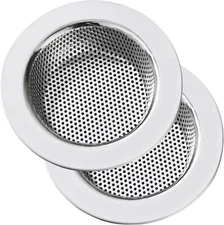 Kitchen Sink Strainer Stainless Steel, LASSHSWA Drain Silver 