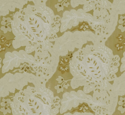 ZOFFANY CURTAIN FABRIC DESIGN Antheia 3 METRES CAMOMILE EMBROIDERED