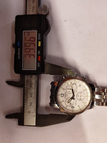 TISSOT PRC 200 CHONOGRAPH QUARTZ WHITE DIAL T461 SWISS MEN'S FULL WORKING VTG. - Picture 23 of 24