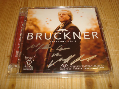 Signed Signiert MANFRED HONECK Bruckner Symphony No.4 REFERENCE RECORDINGS SACD