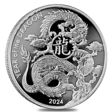 2024 Silver 1 oz Asahi Lunar Dragon Round