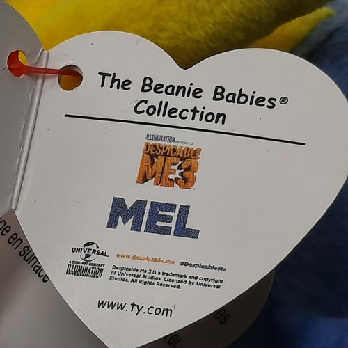 TY -- MEL -- DESPICABLE ME 3 MOVIE MINION 7" Plush Toy Stuffed ONE EYE - Picture 8 of 8