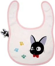 Kiki's Delivery Service Baby Bib Jiji & Footprints Studio Ghibli New Japan