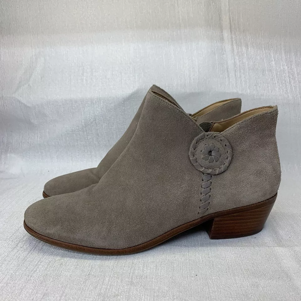 $158 Jack Rogers Mujer’s 8.5 M Gris Taupe Gamuza Peyton Botines Botines Foto 3 de 4