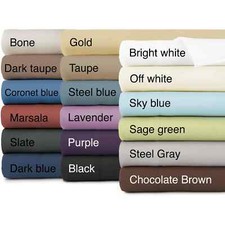 Bed Sheet Set Choose All Solid Color's  Sizes 1500 Thread Count Egypt Cotton